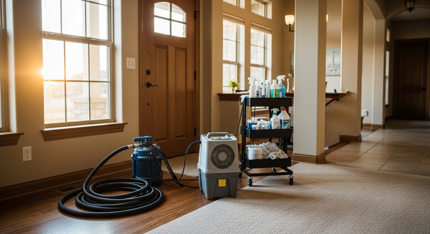 Professional carpet cleaning service in Denver home